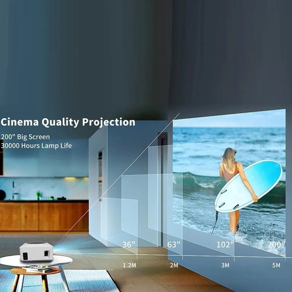 1080P Mini WiFi Projector | Wireless Screen Mirroring