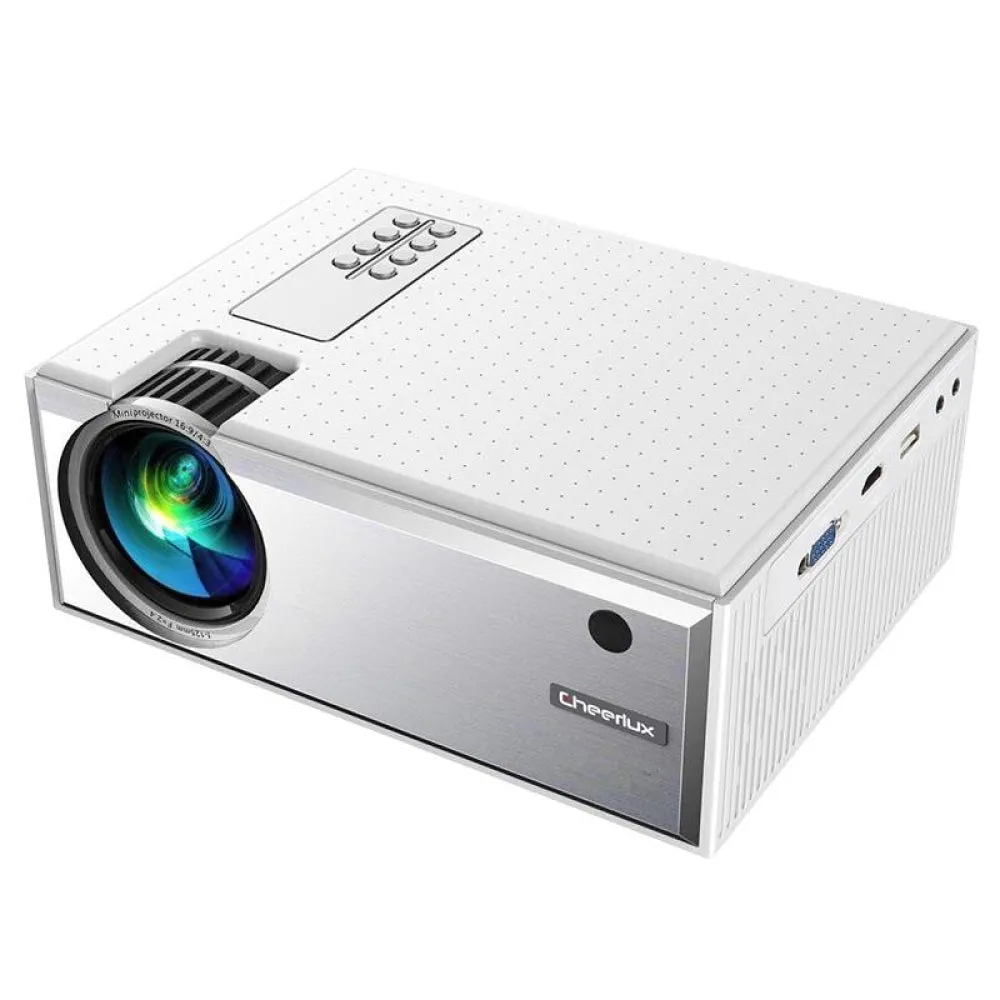1800 Lumens HD WiFi Smart Projector | HDMI / USB / VGA / AV | White