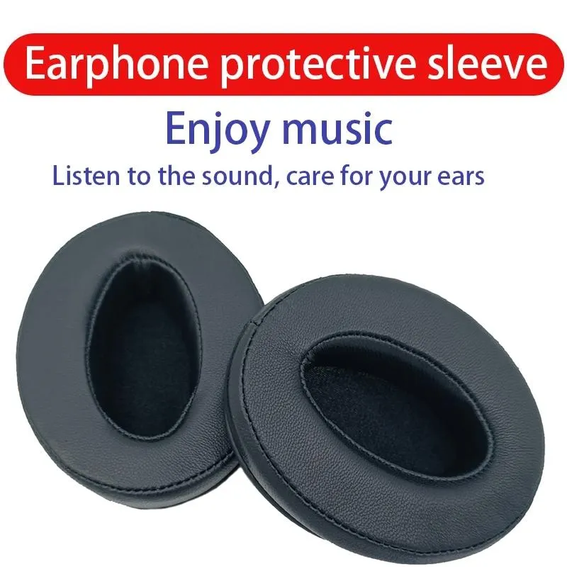 2-pack Replacement Sponge Earmuffs for Sennheiser Hd4.50btnc Wireless Headset - Black Mesh