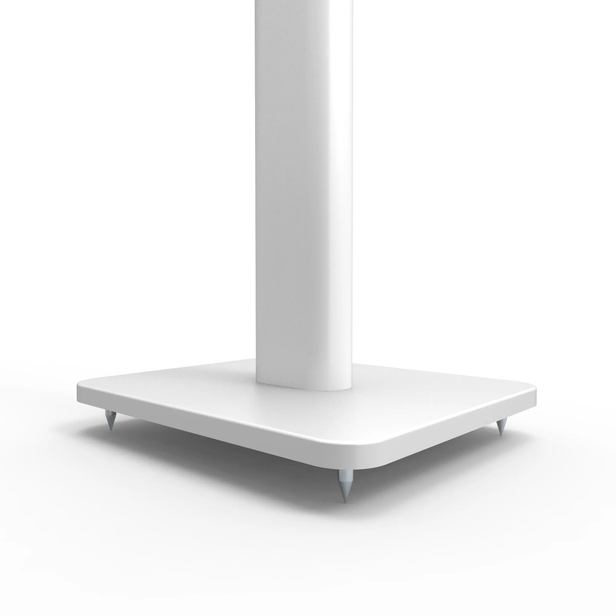 32" Tall Bookshelf Speaker Floor Stands - Pair | White