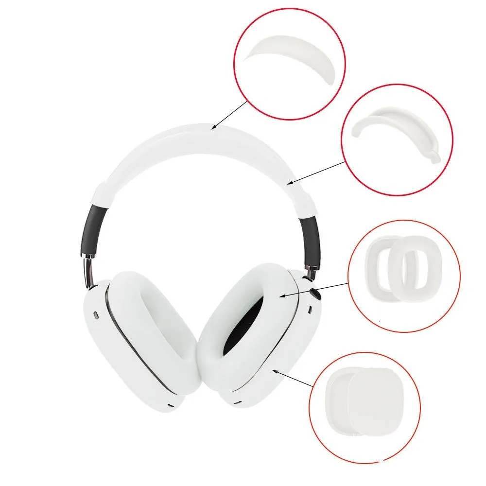 4-in-1 Silicone Cover Kit for Airpods Max Headphones