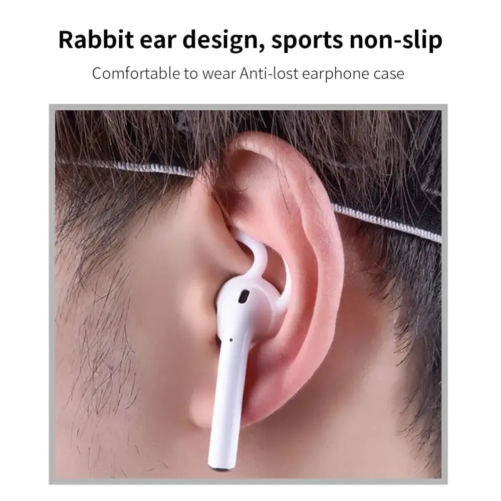 4pcs Anti-drop Silicone Ear Tips for Oppo Enco Air Tws Apple Airpods 1 2 Airplus Pro 4