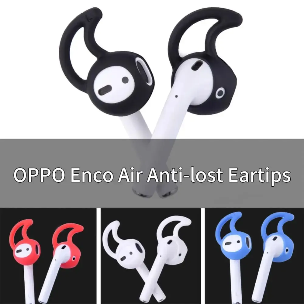 4pcs Anti-drop Silicone Ear Tips for Oppo Enco Air Tws Apple Airpods 1 2 Airplus Pro 4