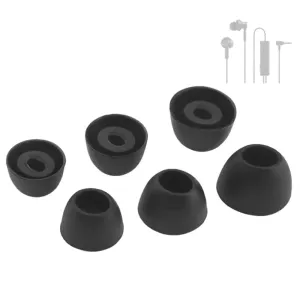 6pcs Oval Mouth Noise Cancelling Ear Tips for Xiaomi Huawei Cmq3 Headphones