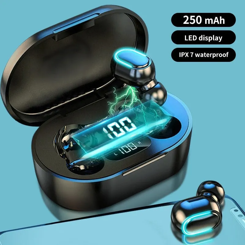A6s Bluetooth Earphones Tws in Ear Bluetooth 5 0 Running Sports Stereo Buttons with Microphone Wireless Headphones