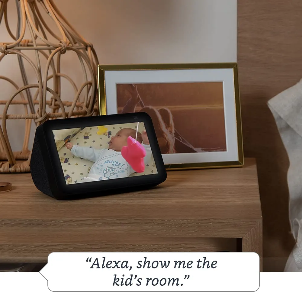 All new Echo Show 5 (2nd Gen) - Smart speaker with 5.5" screen, crisp sound and Alexa (Black)