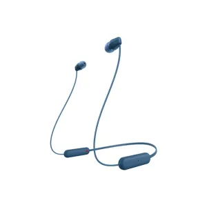 Bluetooth Headphones by Sony Wic100 Blue