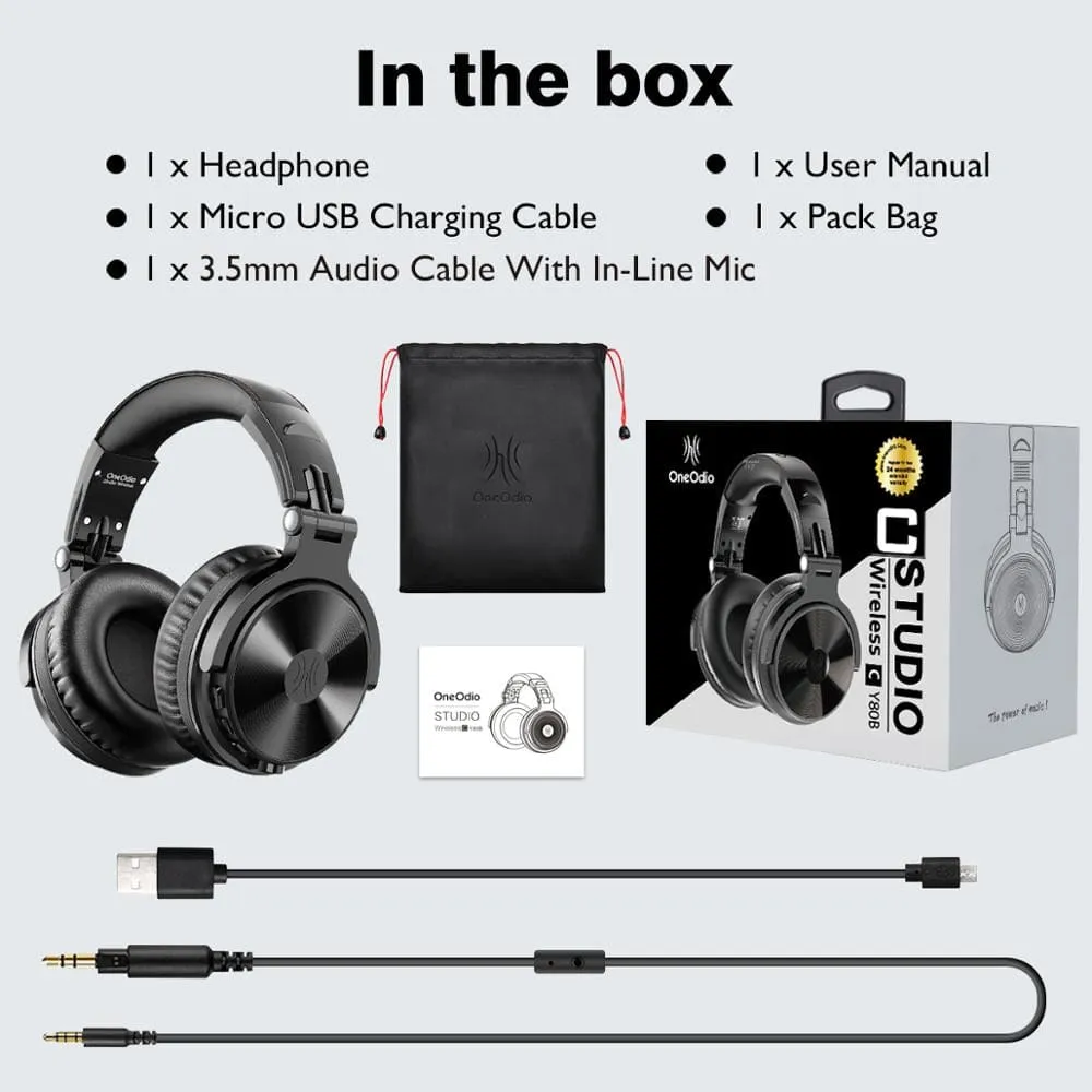 Bluetooth Headphones Over Ear Stereo Wired Wireless Headset Bluetooth