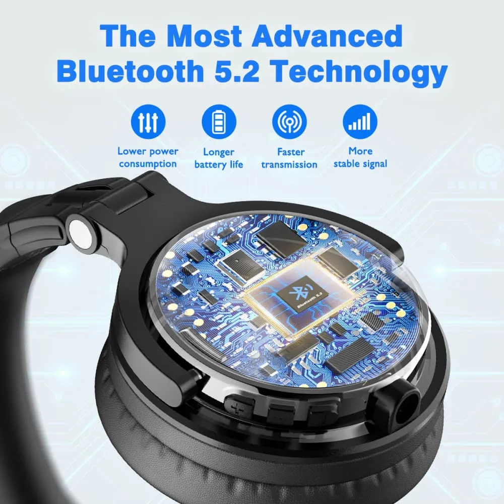 Bluetooth Headphones Over Ear Stereo Wired Wireless Headset Bluetooth