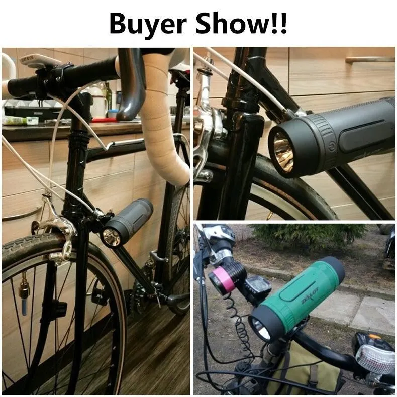 Bluetooth Outdoor Bicycle Portable Speaker with LED light