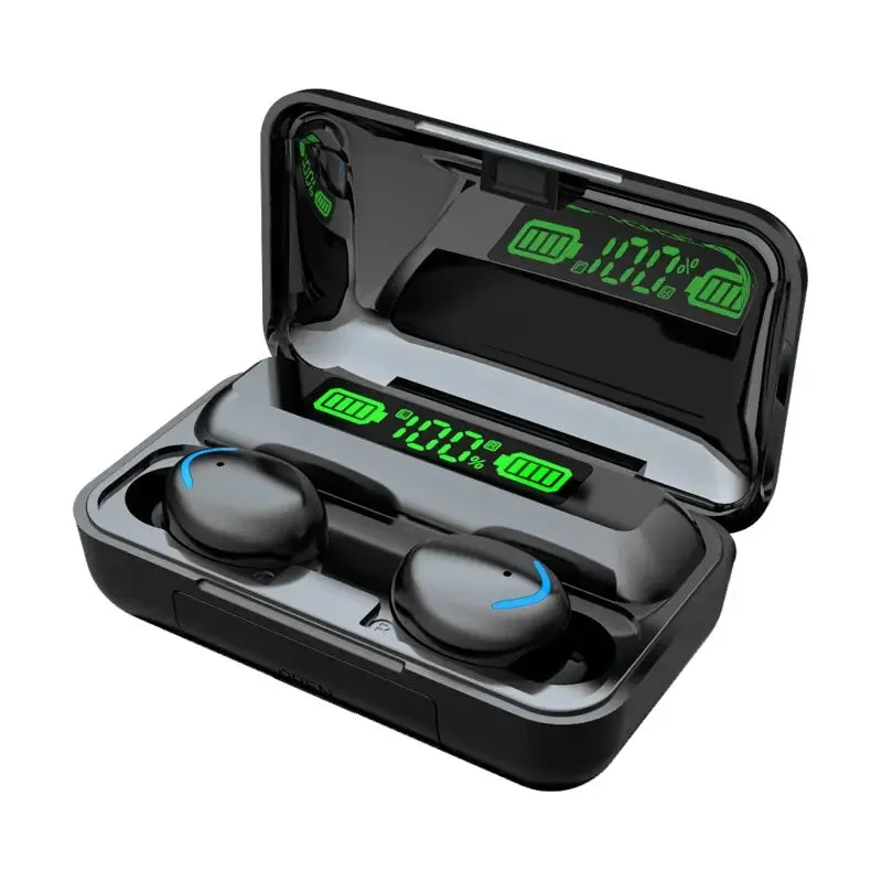 F9-5C Wireless Bluetooth Headset Headphones 5.1 Mini Sports In-ear Waterproof Gaming Headset Stabilization Green Screen