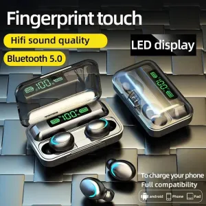 F9-5C Wireless Bluetooth Headset Headphones 5.1 Mini Sports In-ear Waterproof Gaming Headset Stabilization Green Screen