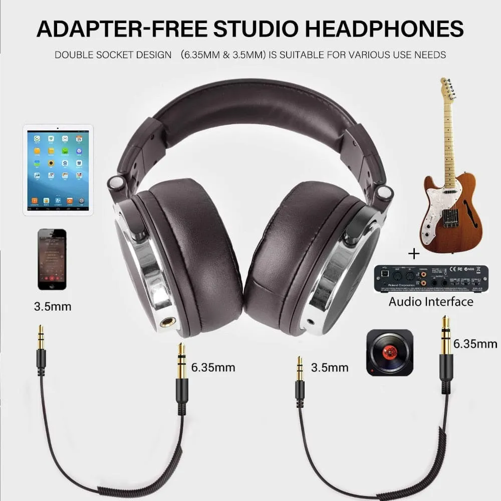 Foldable Over-ear Wired Headphone for Phone Computer Pc Professional