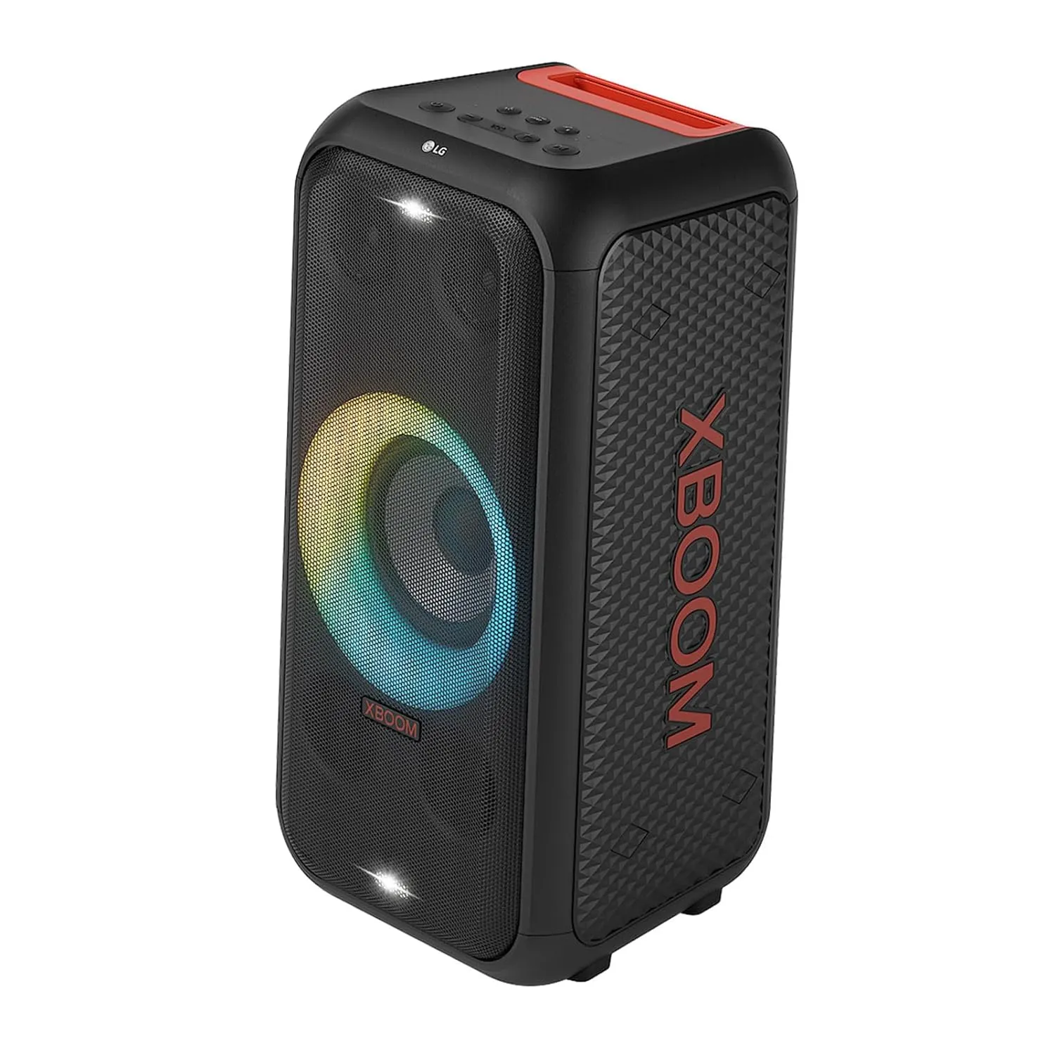 LG XBOOM XL5S 200W Portable Party Speaker with Bass Boost, 12-Hour Battery, Multi-Color Ring Lighting & IPX4 Water Resistance