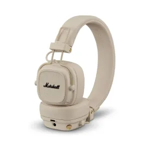 Marshall Major V Wireless On-Ear Headphones, Cream
