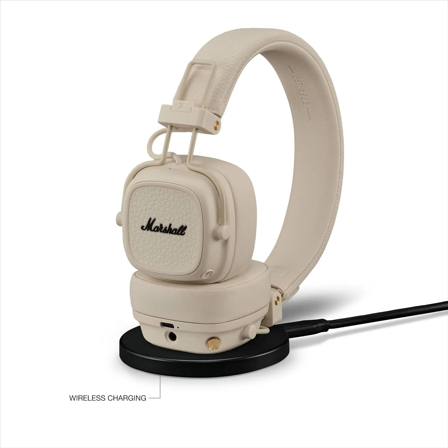 Marshall Major V Wireless On-Ear Headphones, Cream