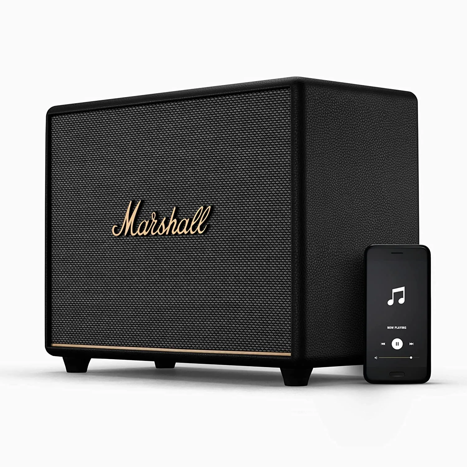 Marshall Woburn III Bluetooth Home Speaker (Black, 3-Way Driver, HDMI, AUX, USB)