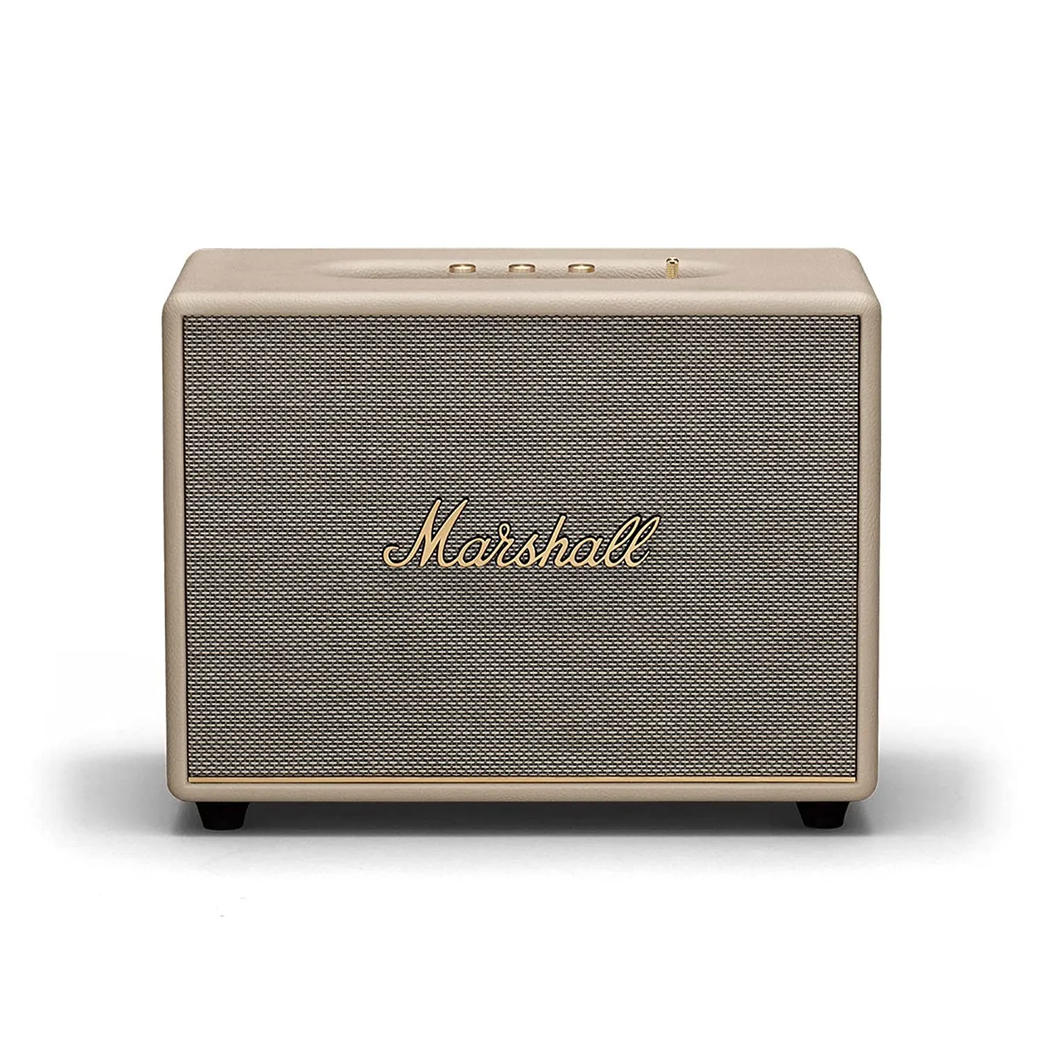 Marshall Woburn III Bluetooth Speaker (Cream, 3-Way Driver, HDMI, AUX, USB)