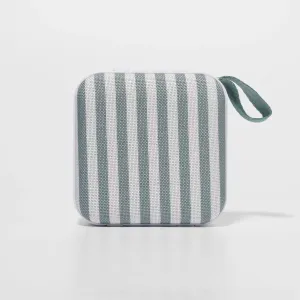 Portable Travel Speaker The Vacay Olive  Stripe